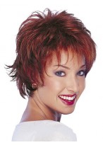 New Short Wavy Human Hair Wig 