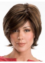 Gracefull Short Wavy Real Human Hair Wig 