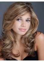 Long Wavy Lace Human Hiar Wig 