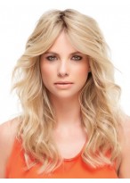 Wavy Blonde Human Hair Wig 