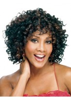 Mid-Length Curly Synthetic Wig 