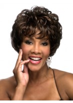 Short Curly Full-layered Shag Wig 