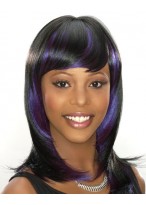 Silky Straight Medium Synthetic Wig 