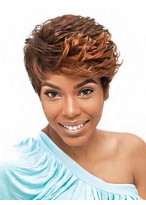 Short Cut Wavy Synthetic Hair Wig 