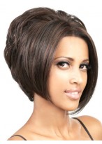 Short Straight Synthetic Capless Wig 