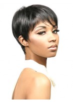 Boy Cut Synthetic Capless Wig 