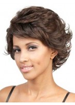 Short Wavy Synthetic Lace Front Wig 