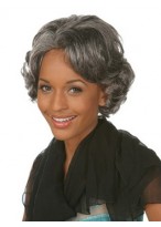Short Curly Capless Synthetic Fashion Wig 