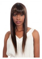 Long Silky Straight Capless Synthetic Wig 