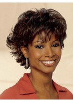 Synthetic Curly lace front Short Length Wig 