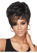 Short Dramatic Synthetic Wig 