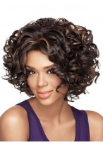 Gorgeous Curly Chin-length Synthetic Wig 