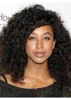 New Style Medium Curly African American Lace Wigs for Women  