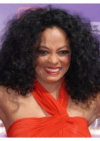 Outstanding Medium Curly Black African American Lace Wigs for Women 