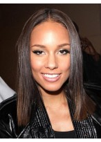Gorgeous Medium Straight African American Full Lace Wigs for Women 