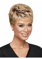 Delicate Short Straight African American Lace Wigs for Women 4 Inch 