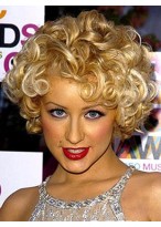 Top-rated Short Wavy Blonde African American Lace Wigs 