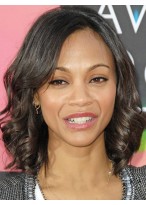 Shining Short Curly Brown African American Lace Wigs 