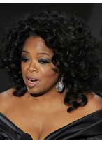 Sketchy Medium Curly Black African American Lace Wigs 