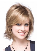 Medium Length Grey Synthetic Wig 