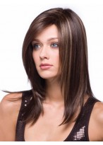 Straight Medium Length Synthetic Wig 