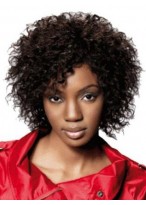 Short Curly Capless Synthetic Wig 