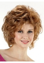Short Curly Lace Front Synthetic Wig 