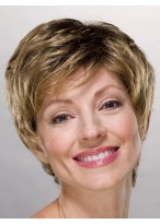 Short Boy Cut Layered Synthetic Wig 