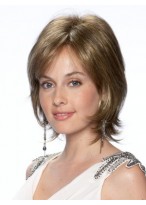 Middle length Lace Front Synthetic Wig with Flicked Out Edges 