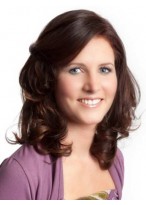 Elegant Lace Front Medium Wavy Synthetic Hair Wig 