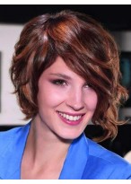 Top Quality Graceful Short Wavy Capless Synthetic Wig about 8 Inches 