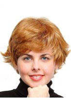 Stylish Capless Short Synthetic Wig 