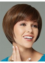 Natural Short Full Bang Synthetic Wig 