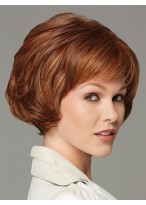 Stylish Short Red Synthetic Wig 
