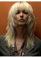 Layered Sexy Straight Natural Synthetic Hair Wigs 
