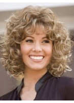 Sexy Medium Curly Synthetic Hair Wig 