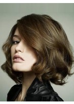 Hand Knotted Cut Bob Hairstyle Lace Wig 