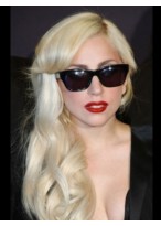 Lady Gaga Long Wavy Synthetic Wig 
