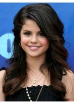 Selena Gomez's Long Wavy Lace Wig 