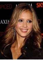 Jessica Alba Human Hair Full Lace Wig 
