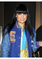 Natural Long Straight Jessie J Remy Human Hair Lace Front Wig for Woman 