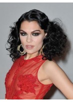 Stunning Long Curly Jessie J Synthetic Lace Front Wig for Woman 