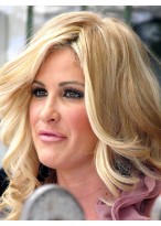 Kim Zolciak long wavy layers wig 