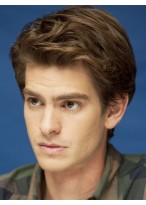 Short Wavy Lace Front Human Hair Mens Wig 