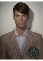 Custom Super Charming Short Mens Wigs Synthetic Hair 