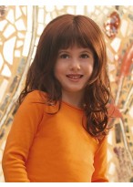 Lace Front Long Curly Girl's Wig 