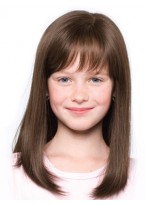Long Straight Full Lace Girls Wig 