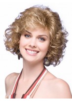 Curly Synthetic Short Grey Bob Wig 
