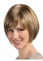 Silky Chin Length Light Blonde Bob Wig 