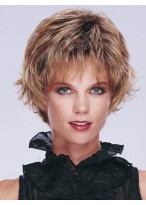 Short Curly Synthetic Capless Petite Wig 